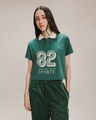 Playera Polo Boxy,VERDE OBSCURO